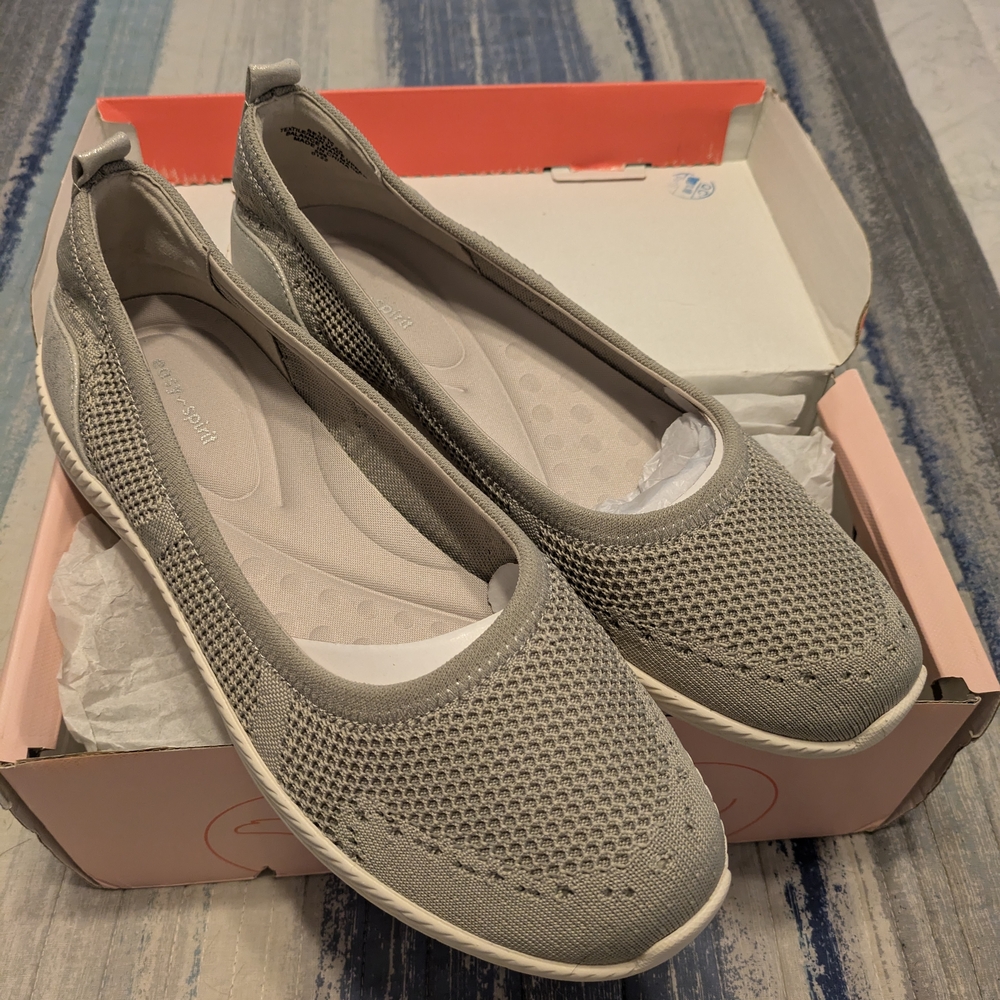 Easy Spirit New Women's Taupe Slip-On Loafer Shoes Size 12 M
